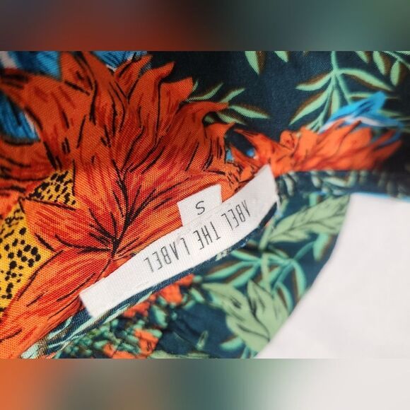 Anthropologie ABEL THE LABEL Midi Fantasy Tropical Dress Size S - Picture 10 of 10